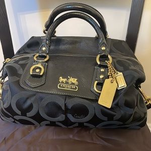 Classic Black Coach Handbag- open to offers